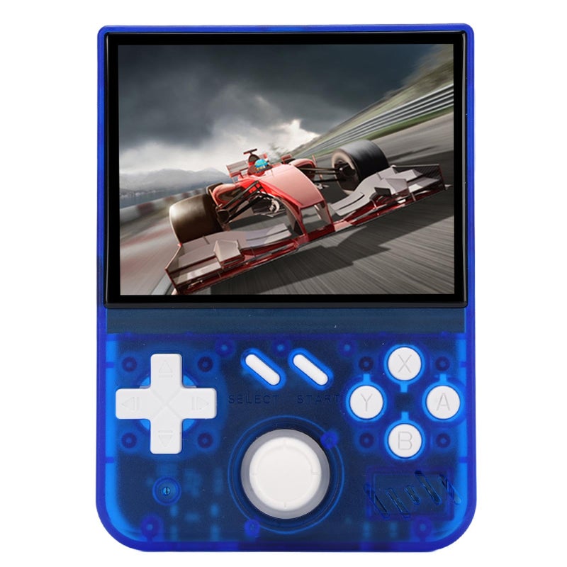 Blue Transparent Portable Retro Handheld Game Console 3 5 Inch HD Screen 64GB Memory 60 Emulators - Image 2
