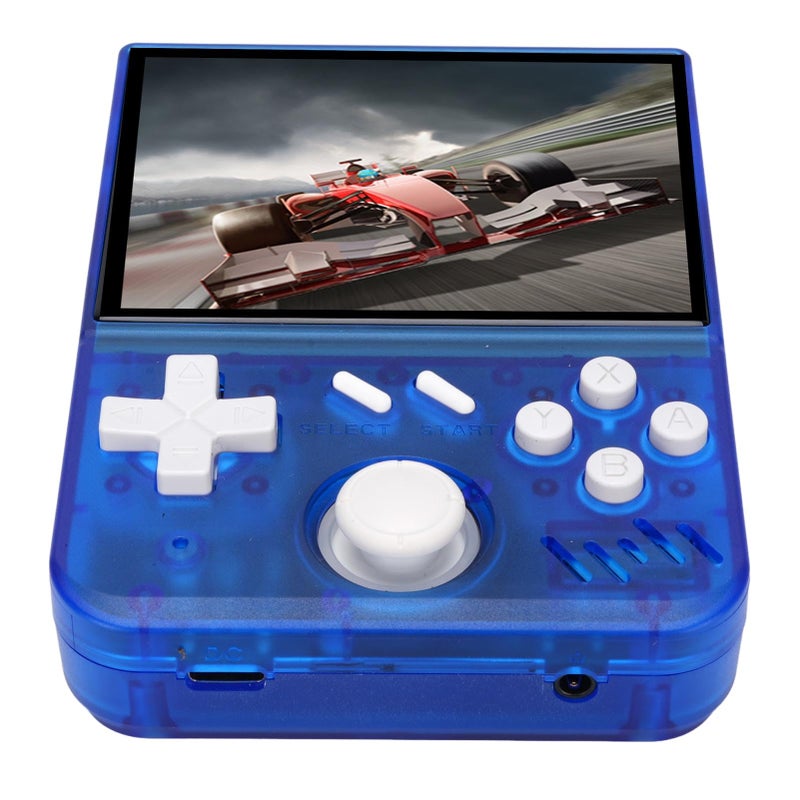 Blue Transparent Portable Retro Handheld Game Console 3 5 Inch HD Screen 64GB Memory 60 Emulators - Image 5