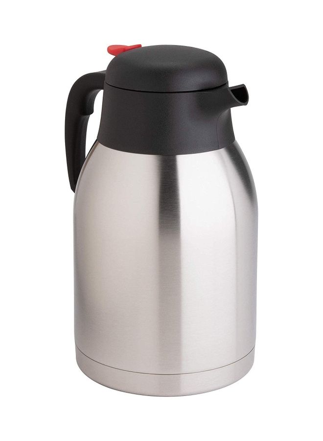 Thermal Coffee Jug With Lid Silver/Black - Image 2