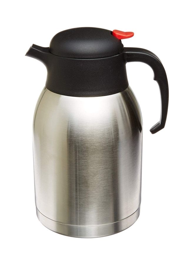 Thermal Coffee Jug With Lid Silver/Black - Image 1