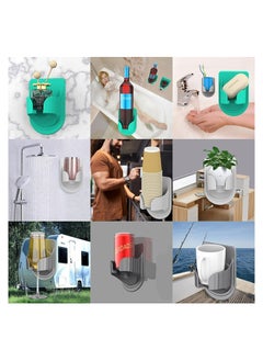 KASTWAVE Glass Holder Drink Holder for Shower Bottle Holder Multi-Functional Wall-Mounted Cup Holder Portable Wall Mounted  Rack Funny  Gifts Holder for Cans Bottles Drink (1PCS)  - Image 3