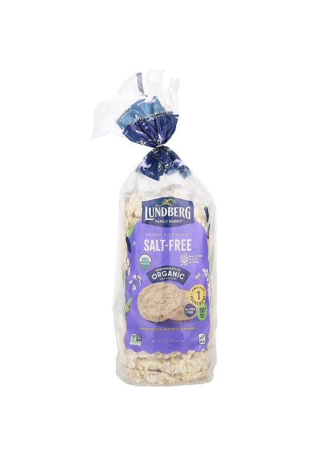 Lundberg Lundberg, Organic Brown Rice Cakes, Salt-Free, 8.5 oz (241 g) - Image 1