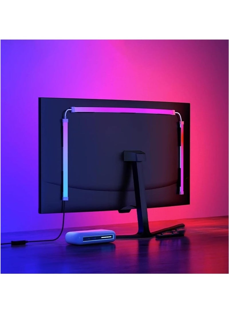 Bukela Monitor Led Backlight 27 Inch Led Strip Lights Sync with Screen Color or Music RGB Computer Light Bar Behind Monitor Supports Pc or Mac - Image 1