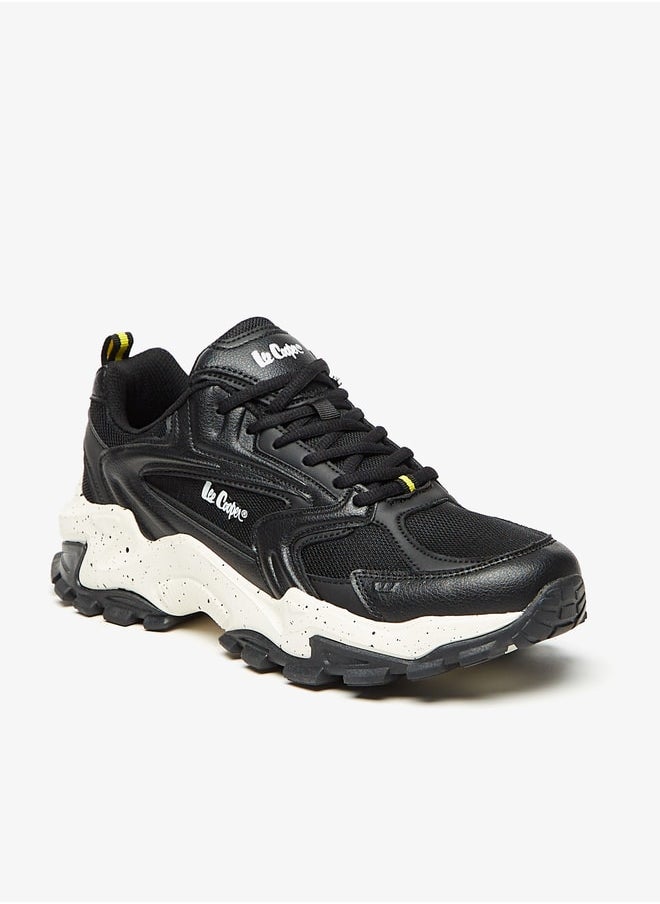 Men's Panelled High Cut Lace-Up Sneakers