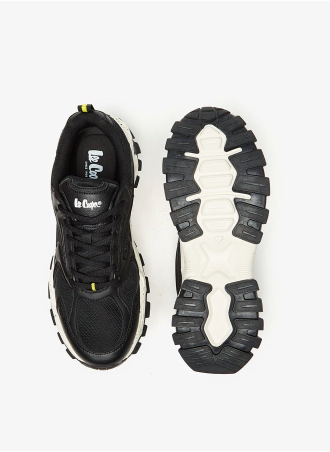 Men's Panelled High Cut Lace-Up Sneakers