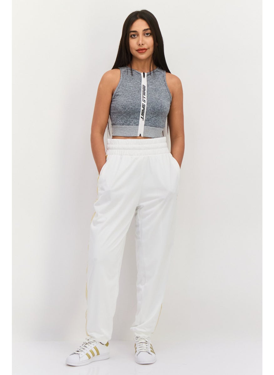 adidas Originals - Women Sportswear Fit Brand Logo Training Sweatpants, White - Image 1