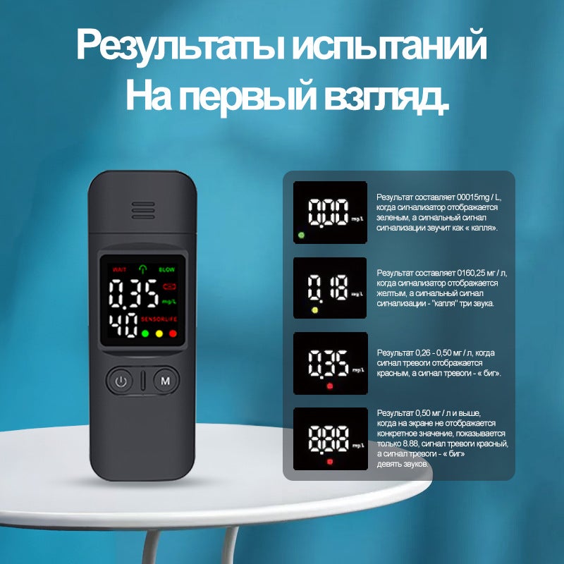 Alcohol Tester - High-Precision Portable Breathalyzer for Home Use - Image 2