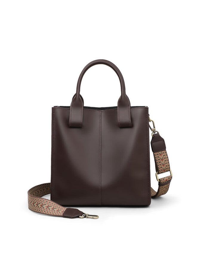Viney Women's Cowhide Large Capacity Bucket Bag, Light Luxury Handbag, Shoulder Bag, Birthday Gift, High-end Feeling, Perfect For Girlfriend Or Wife - Image 3