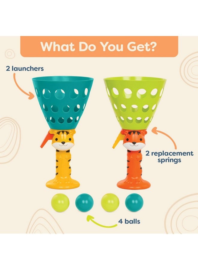 B. Toys ألعاب ب. - لعبة البوب والالتقاط - 2 قاذف و 4 كرات - ألعاب كرات للأطفال - نشاط خارجي - 3 سنوات وما فوق - بوب 'ن' لانش - Image 3