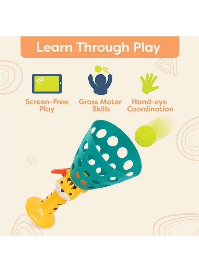 B. Toys ألعاب ب. - لعبة البوب والالتقاط - 2 قاذف و 4 كرات - ألعاب كرات للأطفال - نشاط خارجي - 3 سنوات وما فوق - بوب 'ن' لانش - Image 4