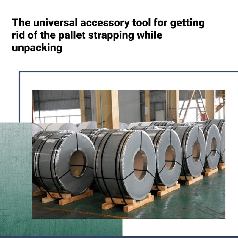 HELLARO H-300 Strapping Cutter for Steel and Polyester (PET) Strapping up to 1 1/4" Width and 0.044” Thickness – Heavy Duty Tool with Ergonomic Handles – Strap/Band Cutter for Strapping - Image 5