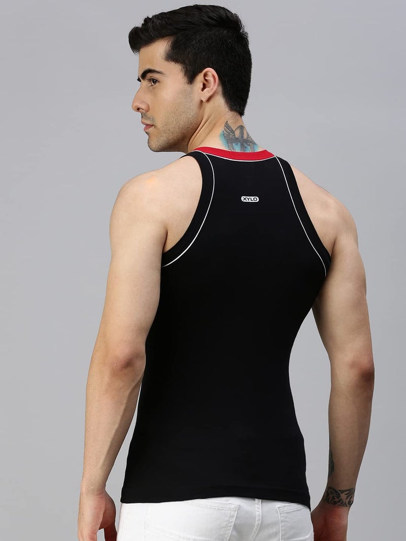 Lux Cozi Men's Cotton Vest (Pack of 3) (8904209872036_COZI_Xylo_666_COL_90 Prints May Vary) - Image 4