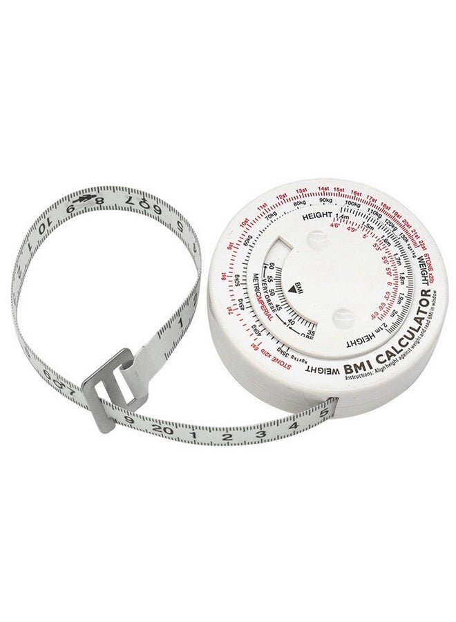 Beauenty BMI Measuring Tape 150cm BMI Wheel Calculator Body Mass Index Calculator, Body Tape Measure for Body Waist Weight Health Accurate Measurement - Image 1