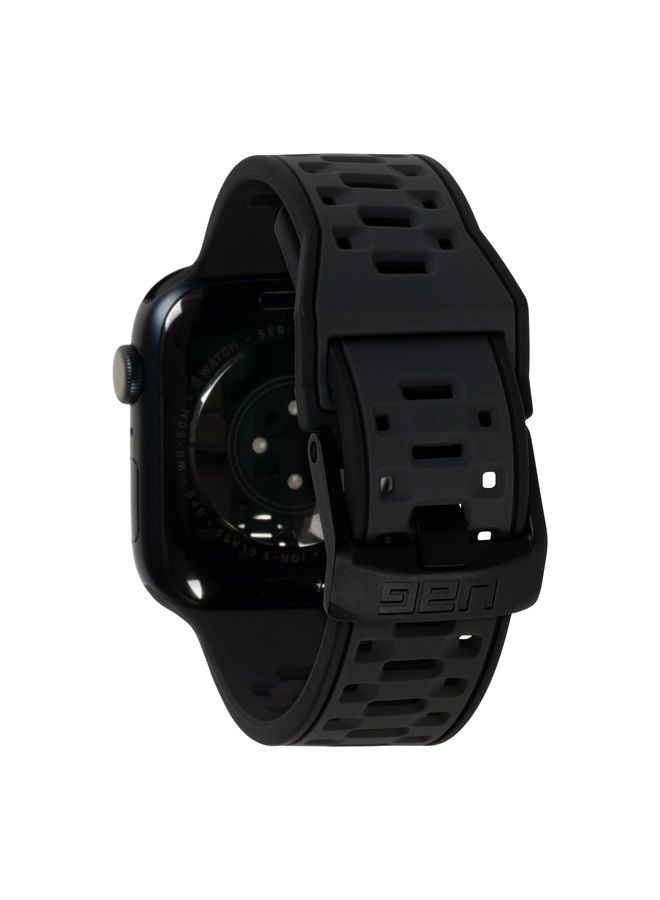 Urban Armor Gear UAG Compatible with Apple Watch Band 49/45/44/42mm for iWatch Series Ultra/SE2/8/1-7/SE Civilian Graphite/Black (New Edition) Sport Sweatproof Silicone Adjustable Replacement Strap  - Image 4
