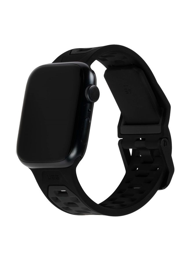 Urban Armor Gear UAG Compatible with Apple Watch Band 49/45/44/42mm for iWatch Series Ultra/SE2/8/1-7/SE Civilian Graphite/Black (New Edition) Sport Sweatproof Silicone Adjustable Replacement Strap  - Image 3