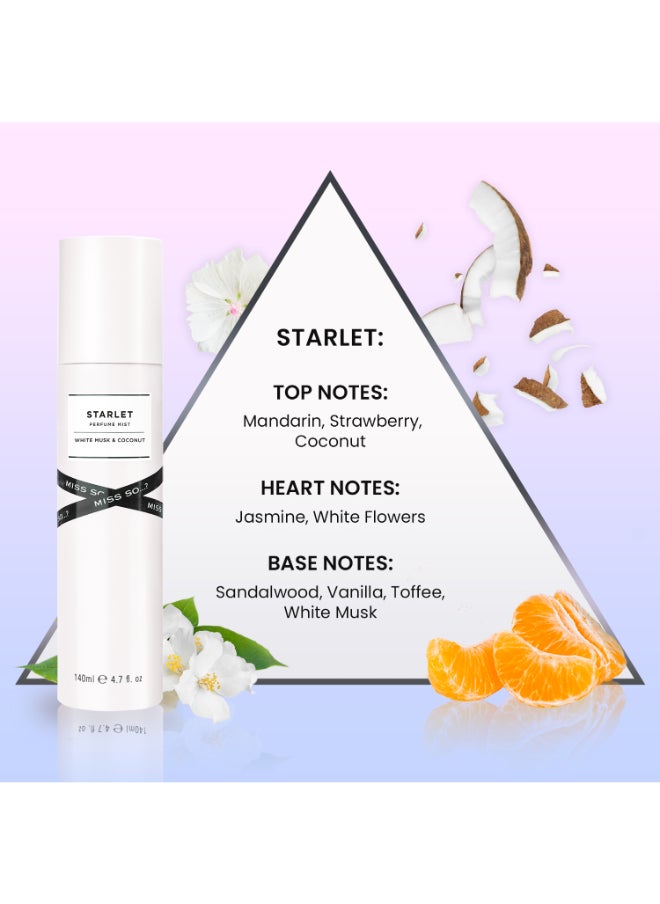 So..? - Women's Starlet Body Mist – A Glamorous, Long-Lasting & Captivating Perfume For Women for Everyday Elegance & Confidence, 140ml - Image 1