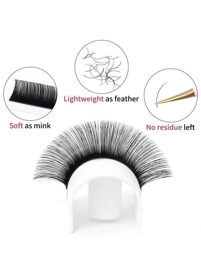 FADVAN Lash Extension 0.05mm D Curl 15-20mm Mixed Classic Eyelash Extension Matte Black Individual Lashes Professional Salon Use Eyelash Extension Single Eyelashes by FADVAN (0.05mm-D, 15-20mm Mix) - Image 5