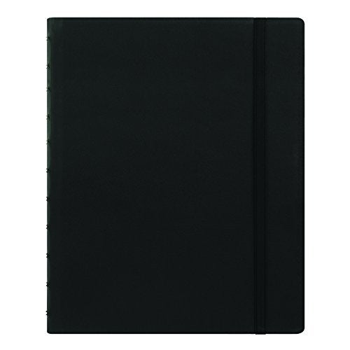 FILOFAX دفتر ملاحظات فيلوفاكس القابل لإعادة التعبئة، 10.8" x 8.5" أسود - غلاف أنيق يشبه الجلد مع صفحات قابلة للتحريك - إغلاق مرن، فهرس، جيب وعلامة صفحة (B115101U)، حجم رسالة - Image 1