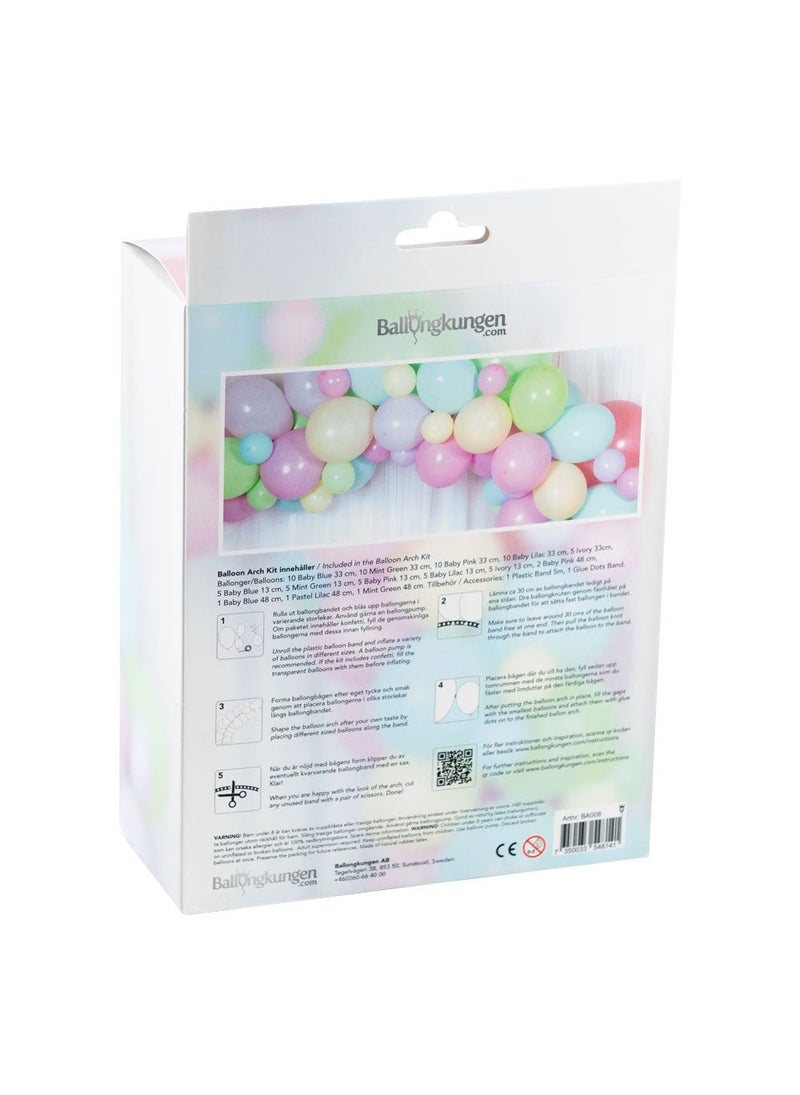 Balloonking Balloon Arch Pastel Mix 5 Colors DIY 5m - Image 4