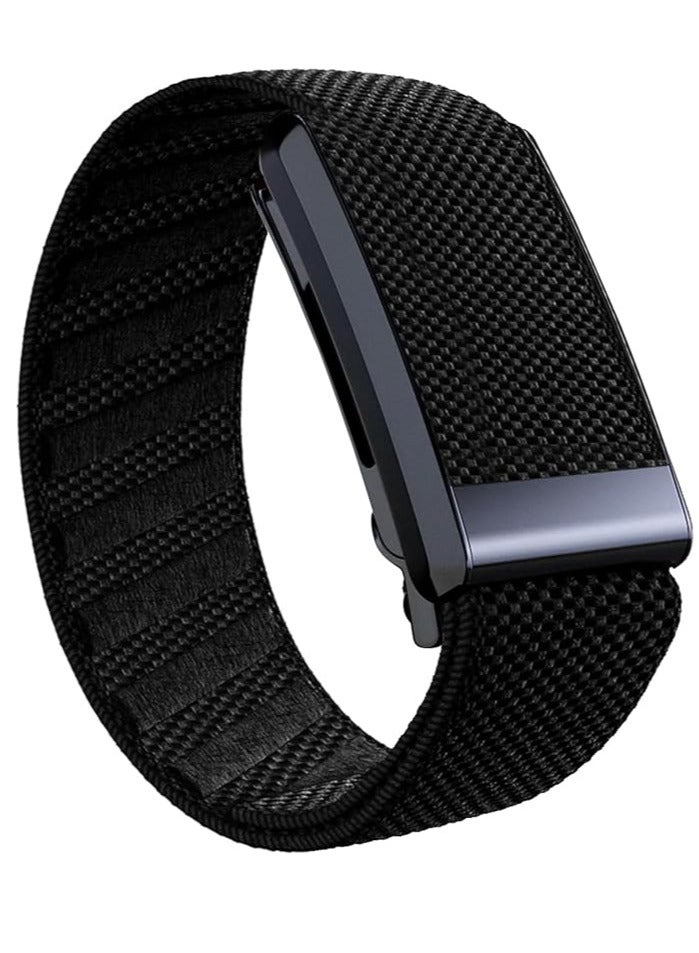 Soft Wristband with Luxe Accessories Comfortable with Whoop 4.0 Device, Stylish & Affordable Replacement Band Strap, Soft Stretchy Fabric Strap Band with Gold Accessories - Image 1