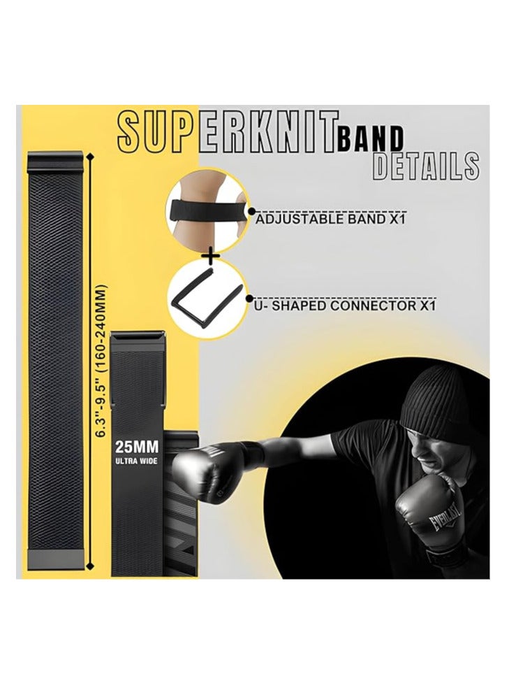 Soft Wristband with Luxe Accessories Comfortable with Whoop 4.0 Device, Stylish & Affordable Replacement Band Strap, Soft Stretchy Fabric Strap Band with Gold Accessories - Image 5