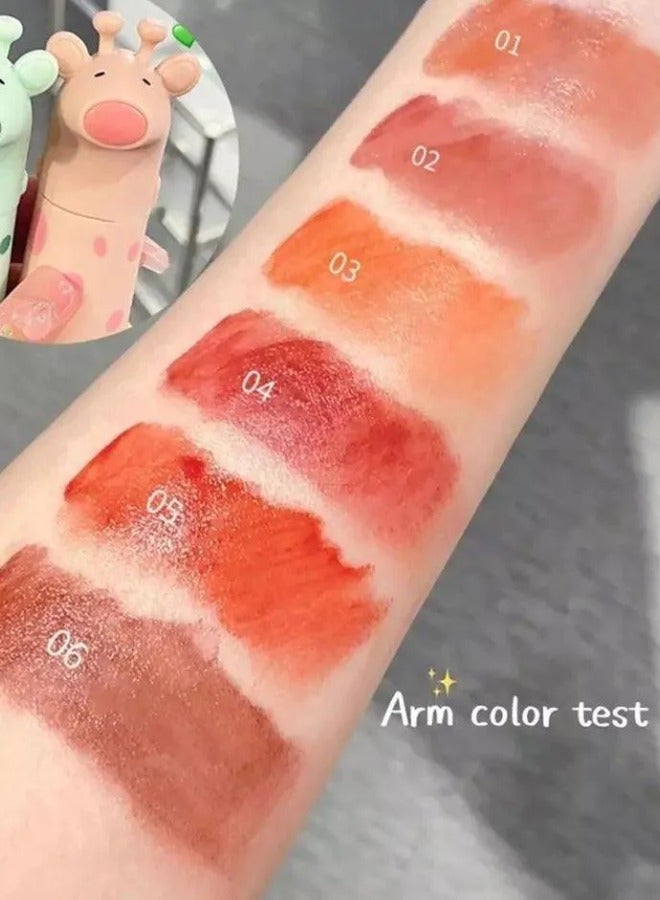 Gege bear Non-stick long-lasting lip gloss mirror water gloss shiny lip gloss - Rose Pink - Image 2