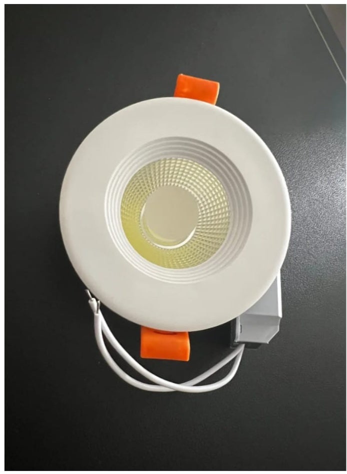 طقم 10 قطع سبوت لايت LED سقف دائري 7 سم – قدرة 7 وات – متوفر بثلاثة ألوان إضاءة (أبيض، أصفر، كريمي) – موفر للطاقة – عمر افتراضي طويل – إضاءة داخلية للمنازل والمكاتب - Image 4