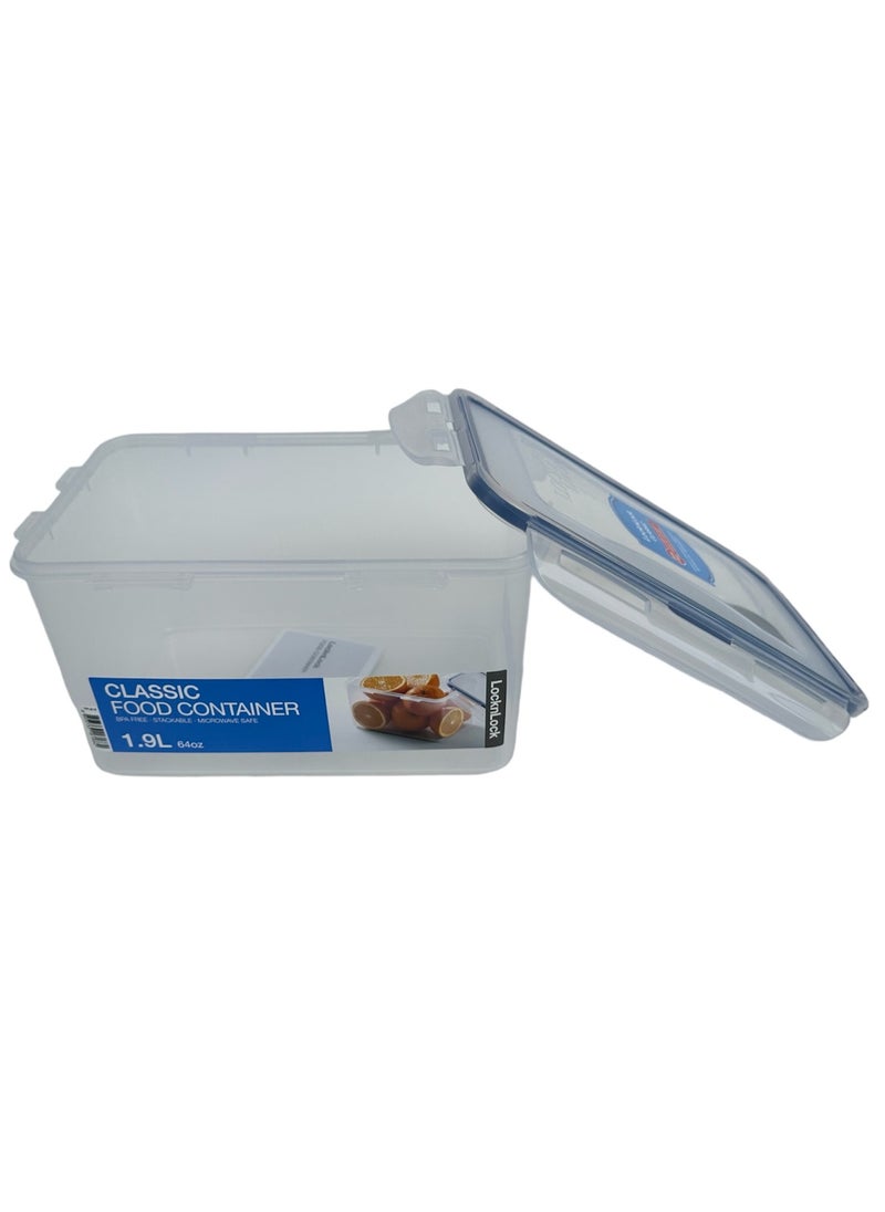 LOCK & LOCK - LocknLock 1.9L Rectangular  Airtight Food Storage  - BPA-Free, Microwave, Freezer, and Dishwasher Safe - Image 1