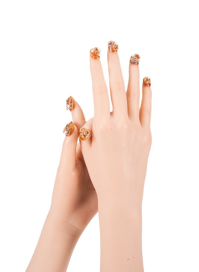 مجموعة أظافر، 10 قطع أظافر صناعية للنساء والفتيات، مانيكير DIY - Image 4