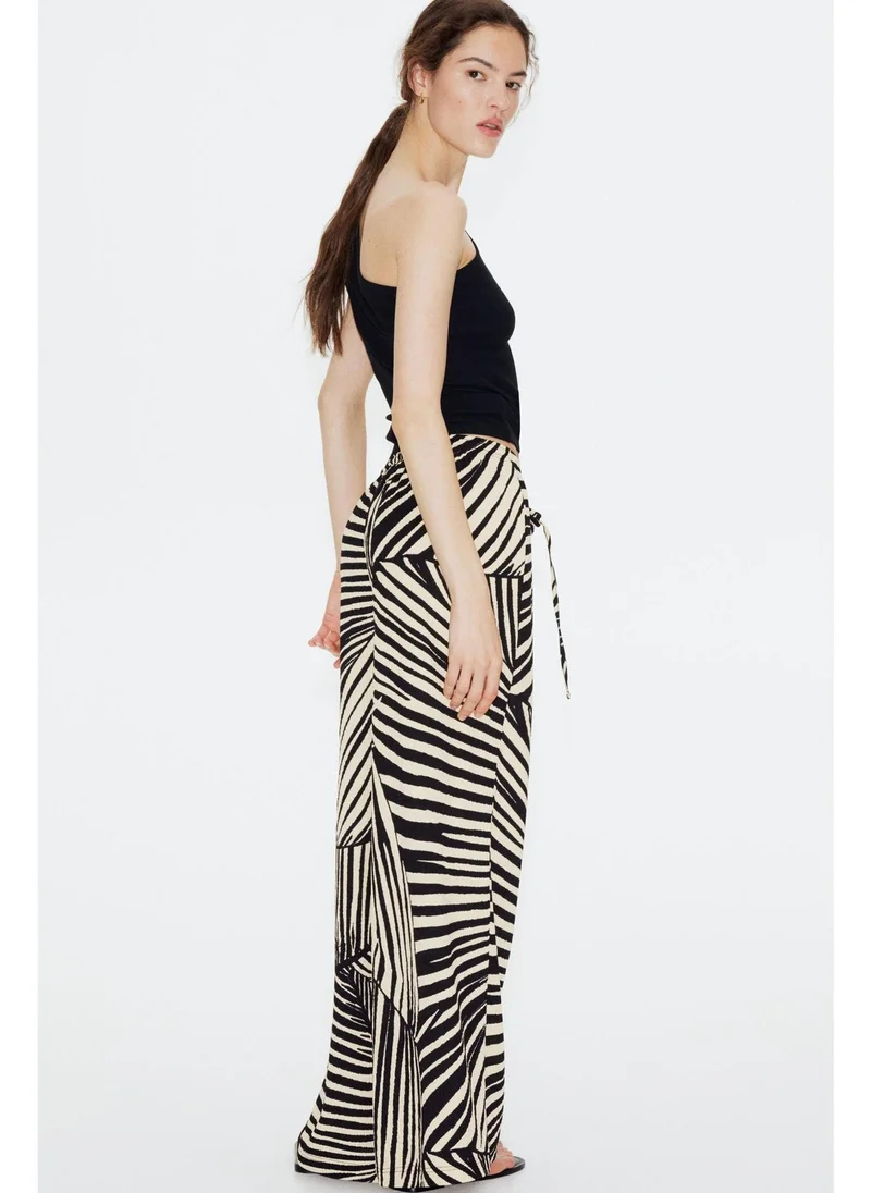 اتش اند ام بنطلون واسع سهل الارتداء