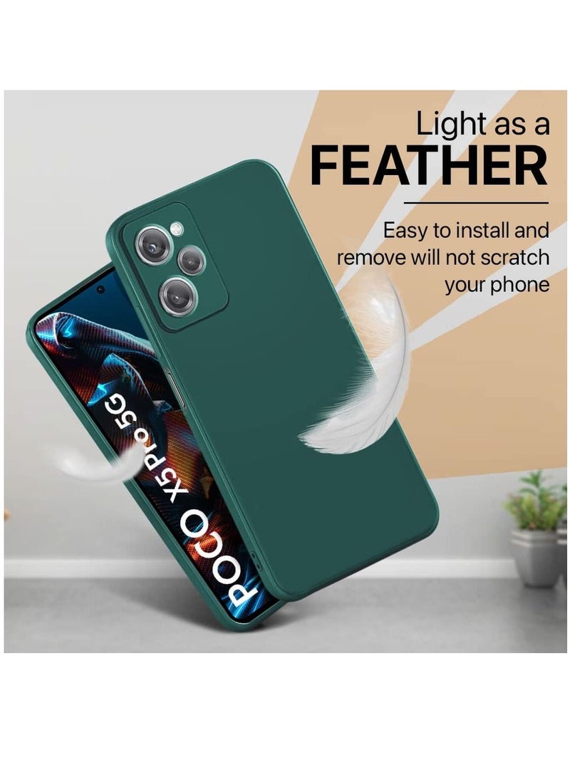 Olliwon Camera Protection Ultra Slim Soft TPU Silicone Case Cover For Xiaomi Poco X5 Pro 5G Green - Image 3