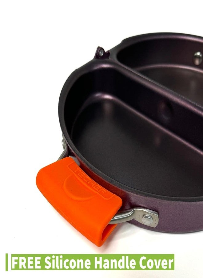 TECHEF - Frittata and Omelette Pan, Double Sided Folding Egg Pan, Made in Korea (PFOA Free) (Purple) - Image 5