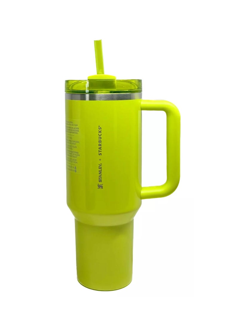 Stanley - Stanley Cup Quencher X Starbucks H2.0 Lime Green made of stainless steel 40 oz - Image 1