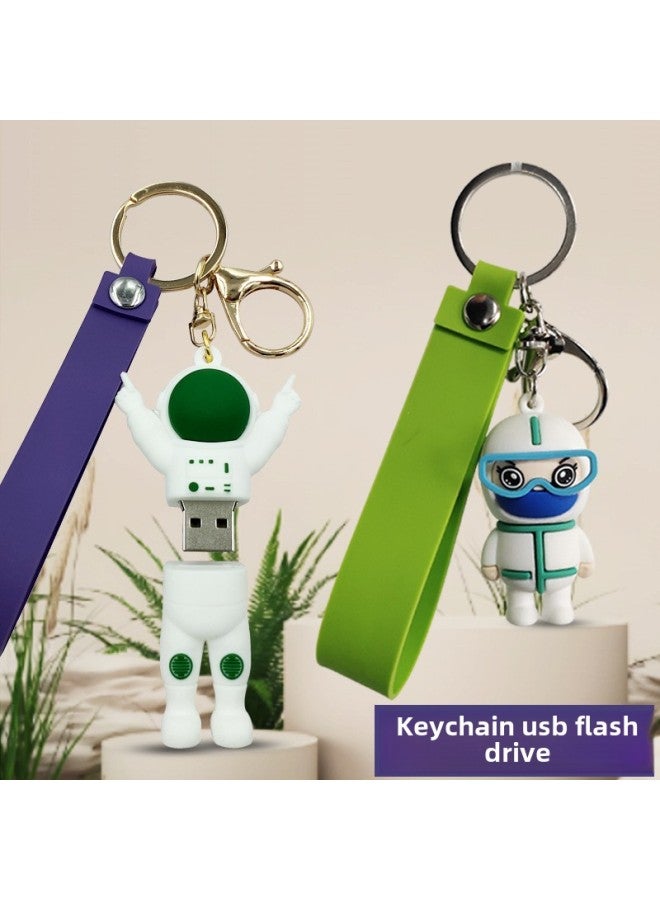 8gu Plate Open Mold Customized Doll 64gbU Plate Stereo Shape PVC Soft Rubber Pendant Blind Box Cartoon Gift USB Disk-Capacity:64GB - Image 4
