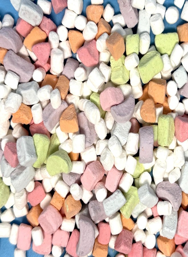 crait Dehydrated Marshmallows Vanilla and Rainbow Mix – Mini Cereal Marshmallows for Hot Chocolate Cereal Ice Cream Baking and Desserts – 6 ounce Resealable Bag - Image 4