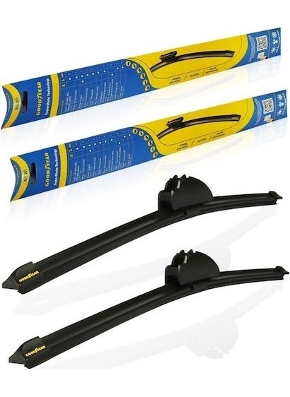 GOODYEAR Renault Symbol Supermute 2-Piece Banana Wiper Set 2012-2019 Sedan  - Image 2