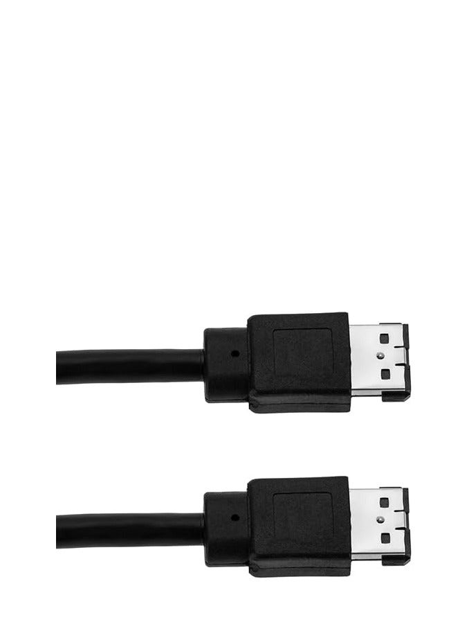 Cable eSATA To eSATA connectors, such as external hard drives - Black - Image 1