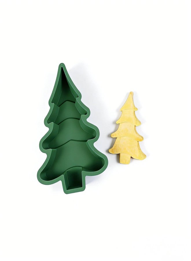 VOSCHOIX Christmas Tree Cake Pan,3D Silicone Christmas Tree Baking Molds Non-Stick Baking Pan for Chocolate Baking Bread, Desserts Fondant Cake Decorations - Image 1
