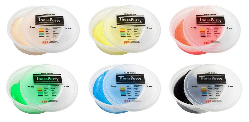 Cando كان دو ثيرا بوتي معجون تمارين اليد القياسي لإعادة التأهيل، التمارين، علاج اليد، والعلاج المهني. يستخدم لتقوية عضلات اليد، تحسين المهارات الحركية الدقيقة، وتقليل التوتر. - Image 2