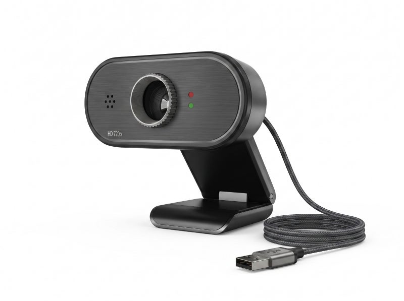 T-Dagger Eagle HD 720P Webcam with Built-in Microphone, Black, Suitable for Live Streaming, Meetings, and Distance Learning, Supports Plug & Play, Model TGW620