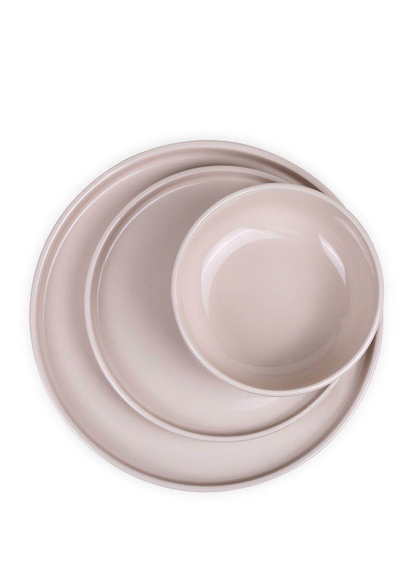 Cuisine Art Cuisine Art 12-Piece Glazed Dinner Set - Cream  - Image 5