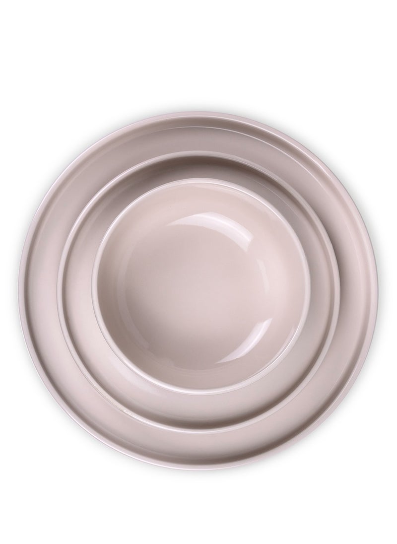 Cuisine Art Cuisine Art 12-Piece Glazed Dinner Set - Cream  - Image 2