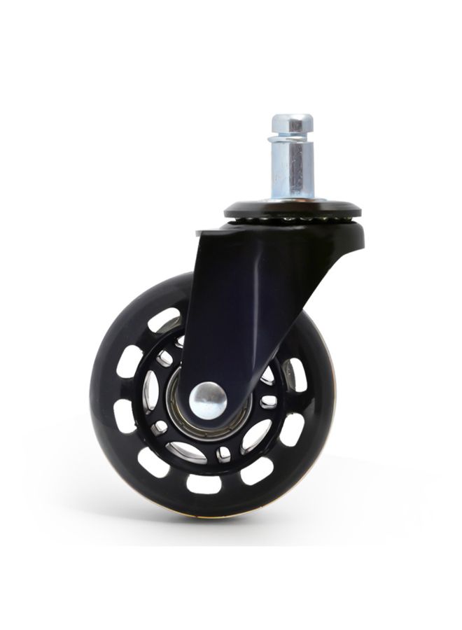 Loquat 5-Piece Office Chair Swivel Caster Wheel Black 2.5inch - Image 5