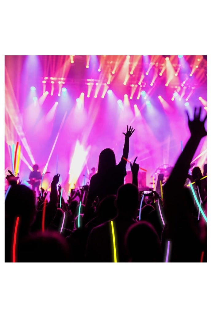 100 PCS Glow Sticks Bulk Party Supplies 8 Inch Glowsticks with Connectors,Glow in the Dark Light Up Sticks Party Favors Decorations - Image 5