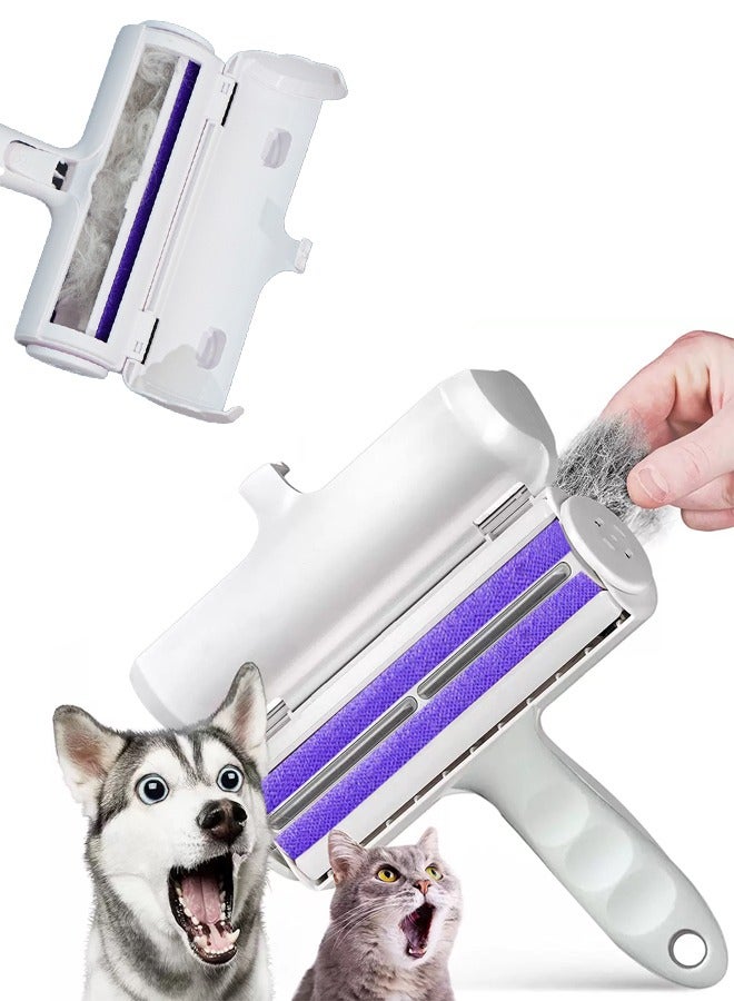 rocooart Pet Hair Removal Roller Tool - Cat and Dog Hair Remover for Furniture, Couch, Carpet, Clothing and Bedding - Portable, Multi-Surface Fur Removal Tool - Image 1