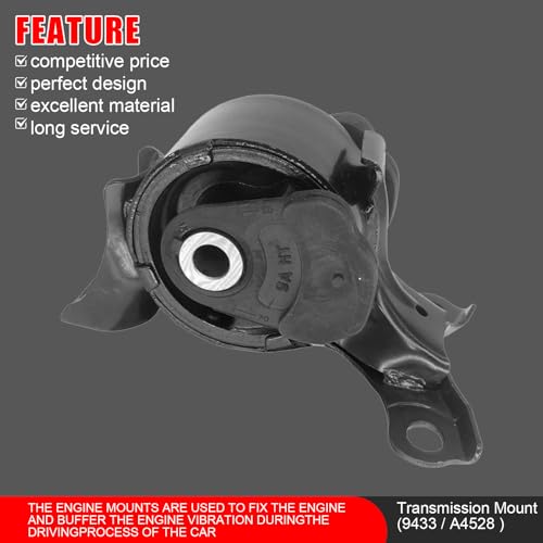 zaygyize 4 Pcs Engine Motor and Transmission Mount Compatible with 2002 2003 2004 2005 for Honda Acura RSX 2.0L Replace OE# A4528 A4508 A4567 A4549 - Image 5