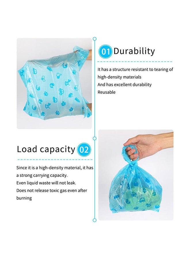 Peachjoy Diaper Disposal Bag, 100 Unscented Diaper Bags Disposable, Biodegradable Plastic Diaper Disposal Bag for Baby and Toddler Poop, Convenient and Quick Diaper Disposal Essential for Travel (Blue)  - Image 3