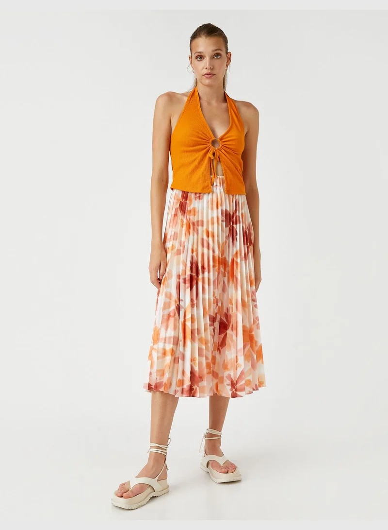 KOTON Pleated Midi Skirt