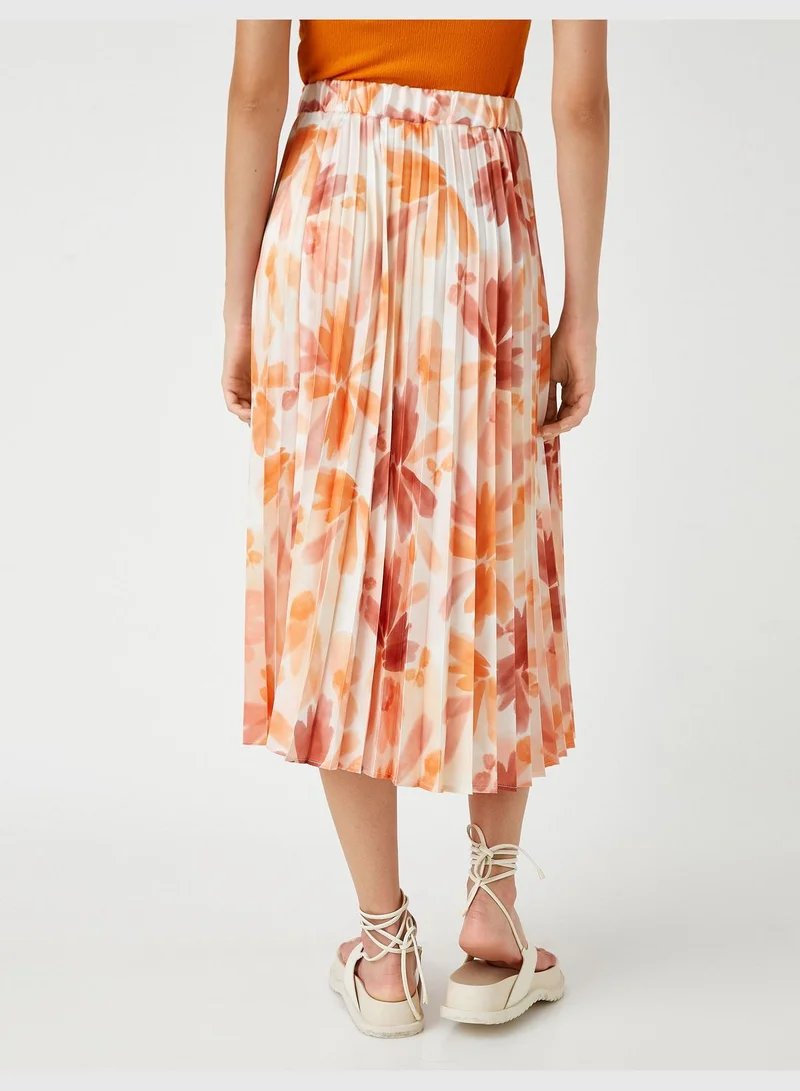 KOTON Pleated Midi Skirt
