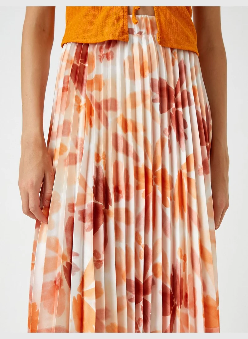 KOTON Pleated Midi Skirt